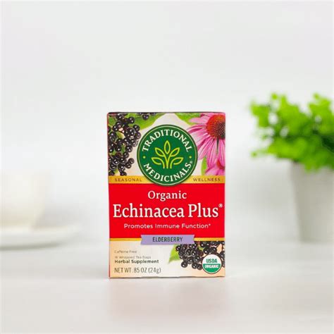 Traditional Medicinals Organic Echinacea Plus Tea 16 Envelopes Tea