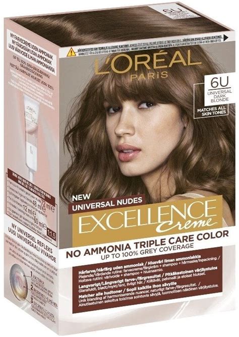 Ilgalaikiai plaukų dažai L Oreal Paris Excellence Creme Universal Nudes dark blonde kainos nuo
