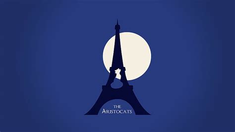 1920x1080px | free download | HD wallpaper: The Aristocats Eiffel Tower Night Moon Disney HD ...