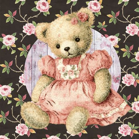 Vintage Teddy Bear Illustration Free Stock Photo Public Domain Pictures