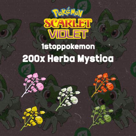 200x Herba Mystica POKEMON SCARLET VIOLET Sweet Sour Salty Spicy Bitter