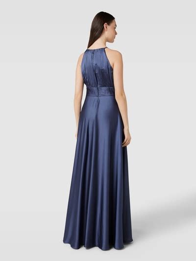 Jake S Cocktail Abendkleid Mit Plisseefalten Rauchblau Online Kaufen