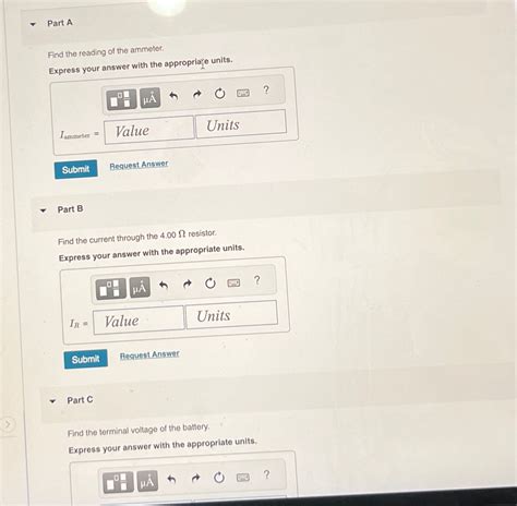 Solved Part Afind The Reading Of The Ammeterexpress Your