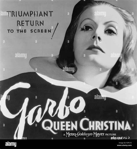 Queen Christina - Movie Poster Stock Photo - Alamy