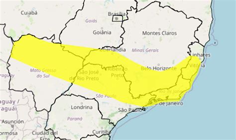 Alerta Amarelo Tempestade Sudeste - Regiões Centro-Oeste e Sudeste estão em alerta amarelo para tempestade ...