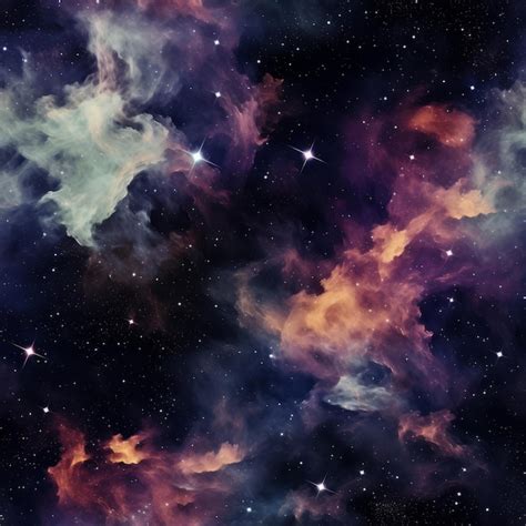 Premium AI Image | colorful clouds and stars in space