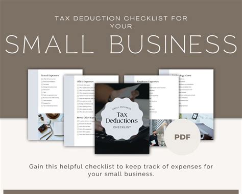 Small Business Tax Deductions Checklist Tax Write Off Tax Cheat Sheet