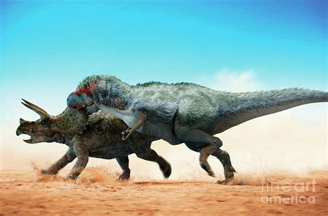 Tyrannosaurus Rex Hunting Photograph By Jose Antonio Pećas Science