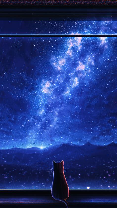 Anime Night Sky Aesthetic Wallpapers Wallpaper Cave