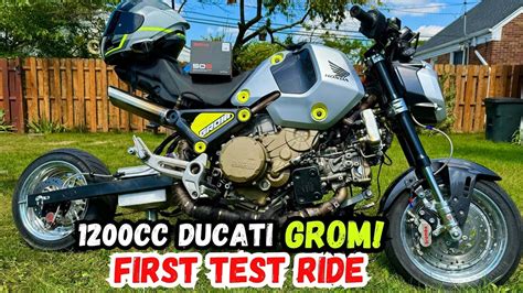 What S A Ducati Superbike Swapped Honda Grom Like To Ride Anyway