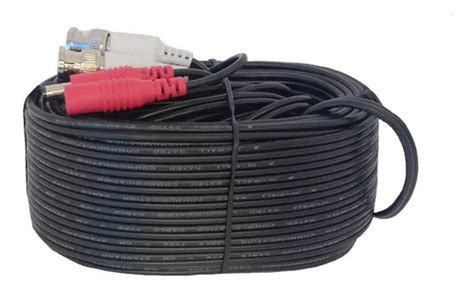 Cable Siames 20 Metros Para Camaras Cctv Seguridad Bnc Video MercadoLibre