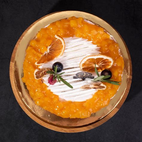 Mango Passion Vegan Naked Cake JUNANDUS