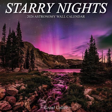Collier Publishing Starry Nights Astronomy 2026 Wall Calendar