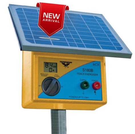 20km S185b Solar Powered Electric Fence Energiser Thunderbird Rrp 79923 Ebay