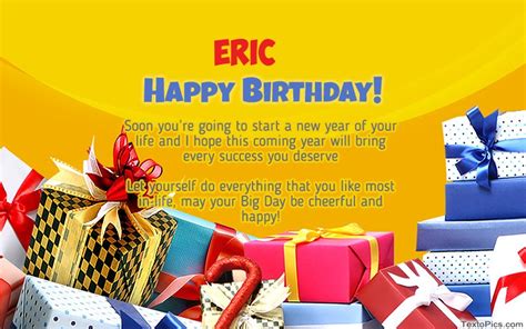 Happy Birthday Eric pictures congratulations.