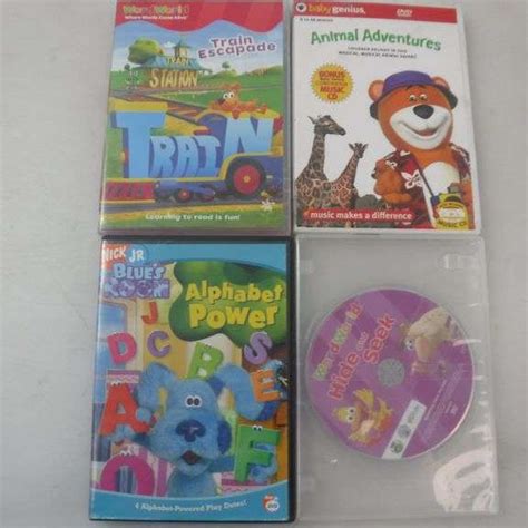 Assortment Of 4 Childrens' DVD Movies: Nick Jr. Blue's Room Alphabet ...