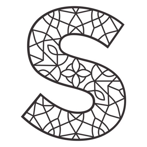 Letter S Mandala Svg