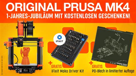 Original Prusa Mk4 3d Drucker Original Prusa 3d Drucker Direkt Von