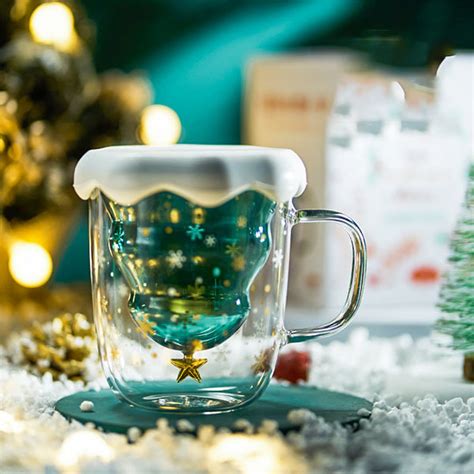 Christmas Tree Shaped Cup Glass Christmas T Apollobox