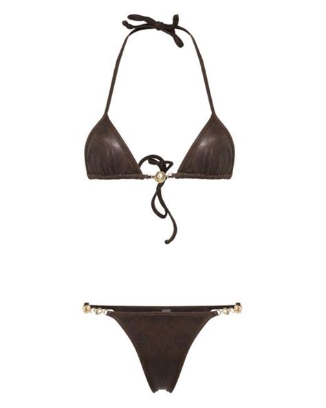 Reina Olga Splash Triangle Bikini In White Lyst