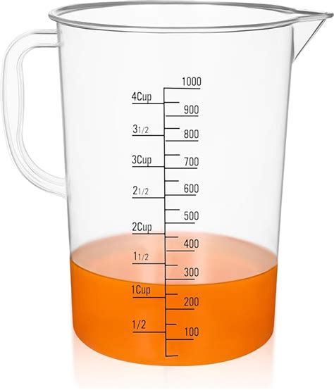 Amazon Xuhal Plastic Container Gallon Measuring Pitcher Large