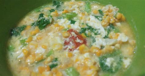 Resep Sup Telur Jagung Caisim Simple Yummy Oleh Betty Nia Martha