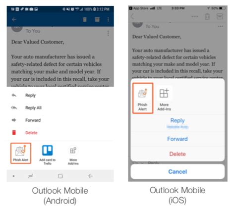 KnowBe4's Phish Alert Button Now Works With Outlook Mobile!