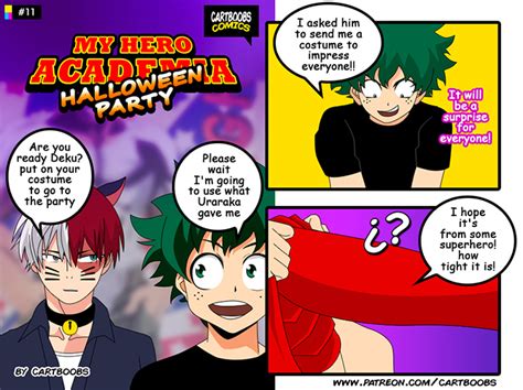 My Hero Academia-Halloween Party-TF TG comic by CartboobsM on DeviantArt