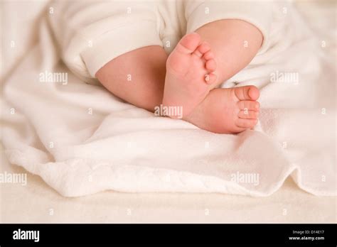 Close Up Of Babys Feet Stock Photo Alamy