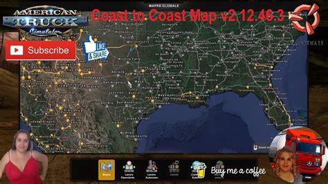 American Truck Simulator 1 45 Coast To Coast Map V2 12 46 3 [1 46] New Version Dlc S And Mods