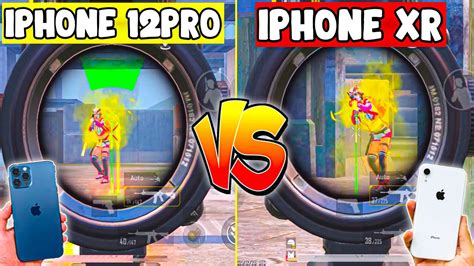 IPHONE 12 PRO VS IPHONE XR PUBG BGMI TEST 2021 IPHONE XR PUBG TEST