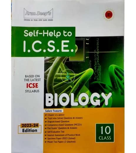 Arun Deeps Self Help To Icse Biology Class 10 2023 24 Edition