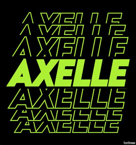 Axelle Text Effect And Logo Design Name