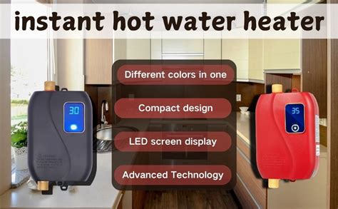Tankless Electric Water Heater W V Under Sink Instant Hot Water Mini RV On Demand For