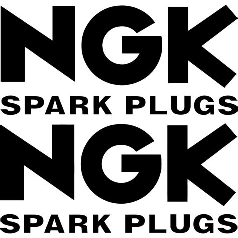 2x Ngk Sparkplugs Logo V2 Racing Sticker Decal Decal Stickers Decalshouse