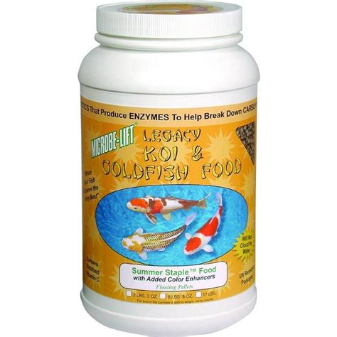 Microbe Lift Legacy Summer Staple Koi Goldfish Food 2 Lbs Pond