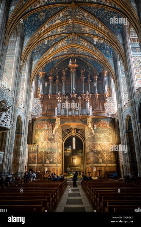 Albi South Of France Interior Of The Cathedral Basilica Of Saint