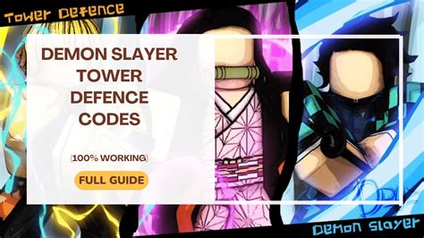 Demon Slayer Tower Defence Codes Updated