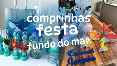 MELHORES COMPRINHAS PARA O TEMA FESTA FUNDO MAR TRANSFORMEI O CHÁ DE