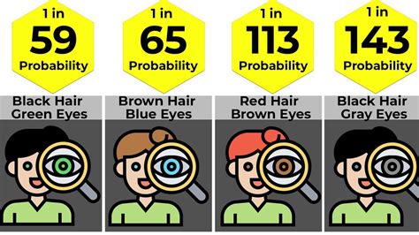 eye color gene probability chart fun facts eye color chart facts - eye ...