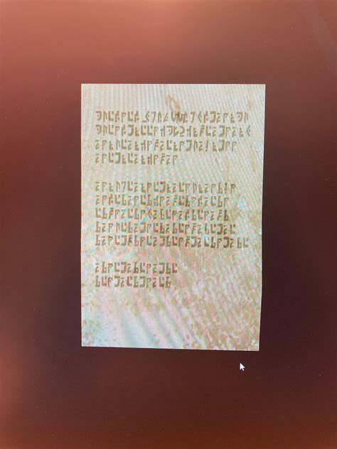 I found this note underneath the pod where you find b12, can someone