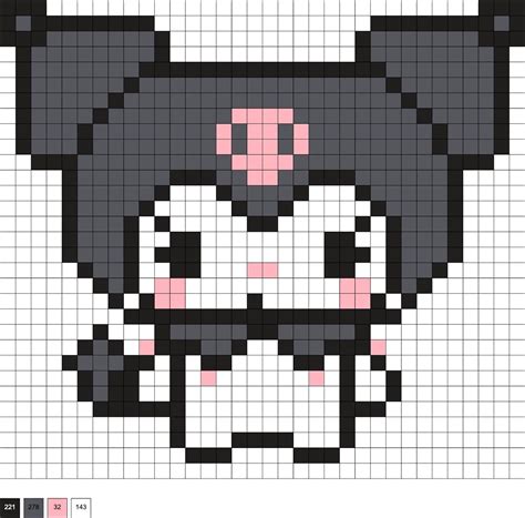 Kuromi Perler Bead Patterns Lindos Dibujos F Ciles Dibujos F Ciles