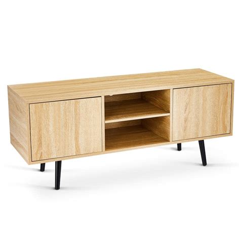 Merra In Oak Tv Stand With Removable Storage Shelves Fits Tv S Up