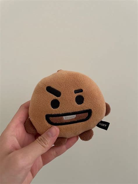 BTS BT21 Shooky Plush Mirror Bag Charm Hobbies Toys Memorabilia