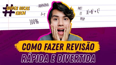 O MELHOR MÉTODO DE REVISÃO Como fazer revisão rápida e fácil para o