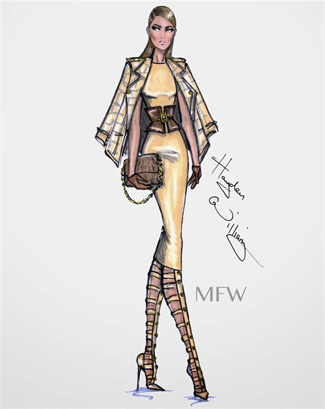 Hayden Williams Fashion Illustrations Fashion Week Style By Hayden Williams Mfw