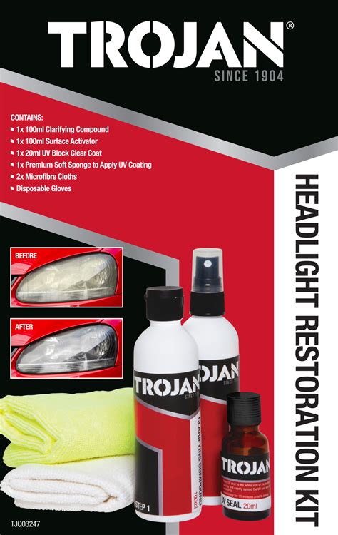 Headlight Restoration Kit Trojan Tools