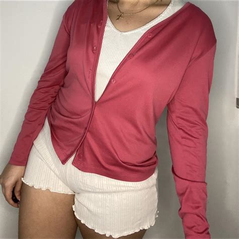 DEPOP PAYMENTS ONLY Hot Pink Long Sleeve Super Depop