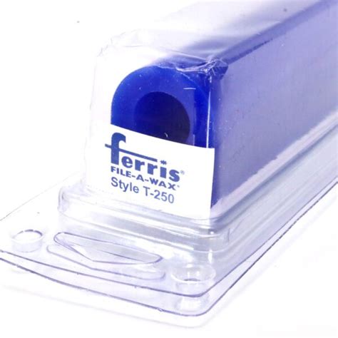 Blue Ferris File A Wax Ring Wax T 250 Flat Sided 28x33x15mm Wax