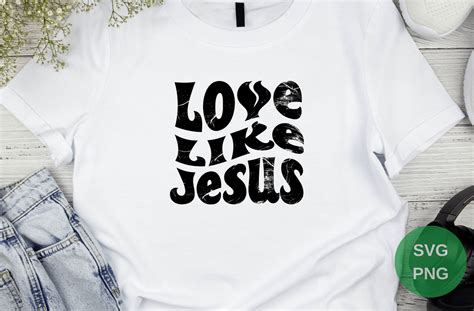 Love Like Jesus Wavy Text Svg Graphic By Manage Design Creative Fabrica